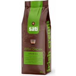 Sati Cafe Irish Cream Arabica Καφές Espresso Arabica Αλεσμένος με Άρωμα Irish Wiskey 250gr