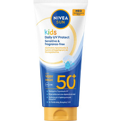 Nivea Daily UV Protect Sensitive Παιδικό Αντηλιακό Γαλάκτωμα Προσώπου & Σώματος SPF50+ 100ml