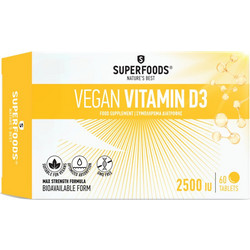 Superfoods Vegan Vitamin D3 60 Ταμπλέτες