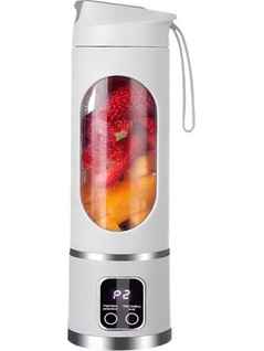 HS-860 Φορητό Μπλέντερ για Smoothie με Γυάλινη Κανάτα 450ml 50W Λευκό