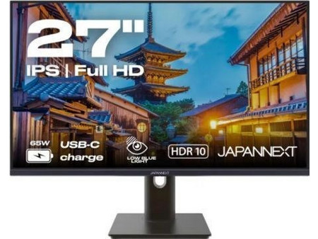 JAPANNEXT JN-IPS27FHDR-C65W-HSP IPS HDR Monitor 27" 1920x1080 FHD 100Hz 8ms