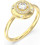 Guess Sparks Γυναικείο Δαχτυλίδι Ροζέτα από Ατσάλι Xρυσό με Ζιργκόν UBR06286JWYG