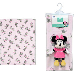 Dimcol Minnie 30 Κουβέρτα Αγκαλιάς Fleece με Λούτρινο 75x100 Ροζ