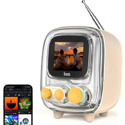 Divoom Tivoo Ηχείο Bluetooth με Ραδιόφωνο Μπεζ