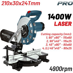 Bormann Pro BDX2135 Φ210x30mm 24T 4900rpm Laser 1400W