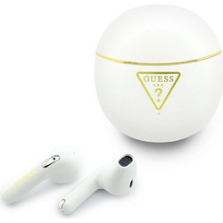 Guess Gold Line Triangle Ακουστικά Bluetooth Earbud Ανθεκτικά στο Νερό White
