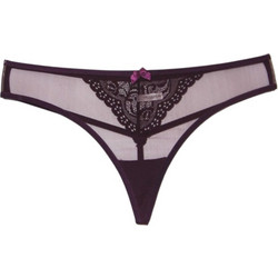 Cottonhill Γυναικείο Sexy String με Δαντέλα Μωβ CH4344