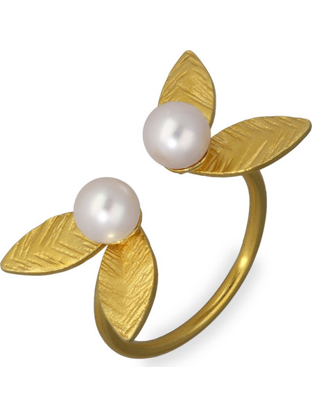 Emmanuela handcrafted for you Γυναικείο Δαχτυλίδι από Ασήμι 925 Επιχρυσωμένο 2105