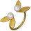 Emmanuela handcrafted for you Γυναικείο Δαχτυλίδι από Ασήμι 925 Επιχρυσωμένο 2105