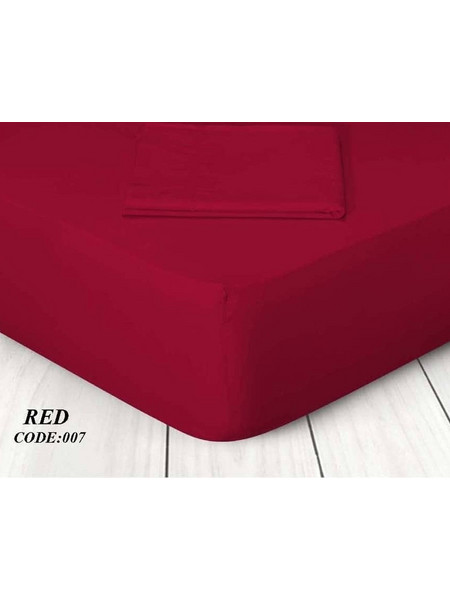 Marwa Σεντόνι Μονό Βαμβακερό 160x250 007 Red