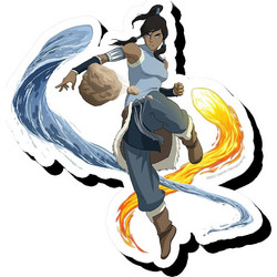 Legend of Korra Bending Funky Chunky Magnet