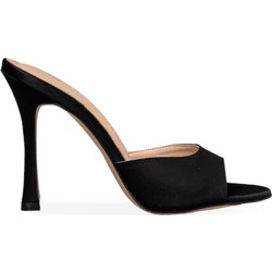 Envie Shoes Γυναικεία Πέδιλα Μαύρα με Λεπτό Ψηλό Τακούνι E02-21822-34