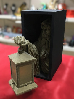 Dark Age Black Bronze 3D Book Nook 5172