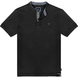 Double Ανδρική Μπλούζα Polo Κοντομάνικη Μαύρη PS-3083
