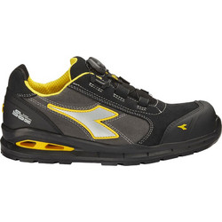 Diadora Run A Box Παπούτσια Ασφαλείας S3 Αδιάβροχα Μαύρα Κίτρινα