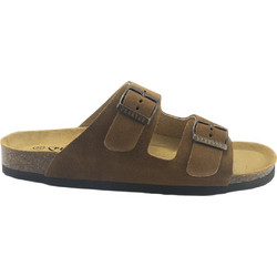 Plakton Γυναικεία Σανδάλια Suede Ανατομικά Καφέ Roble 180010