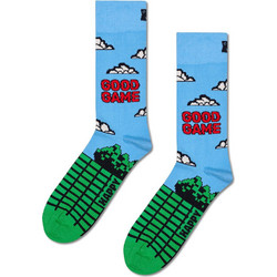 Happy Socks Ανδρικές Κάλτσες Ψηλές με Σχέδια Γαλάζιες P003159