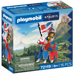 Playmobil Knights Αρχηγός Λεοντόκαρδων Ιπποτών Με Άλογο για 4+ Ετών 72119