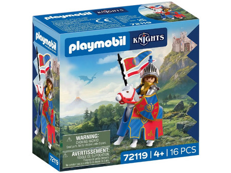 Playmobil Knights Αρχηγός Λεοντόκαρδων Ιπποτών Με Άλογο για 4+ Ετών 72119