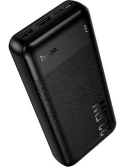 Hoco J159A Power Bank 20000mAh 22.5W με 2 Θύρες USB-A & Θύρα USB-C Power Delivery Black