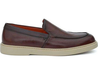 Perlamoda Ανδρικά Μοκασίνια Loafers Δερμάτινα Καφέ 010200IV