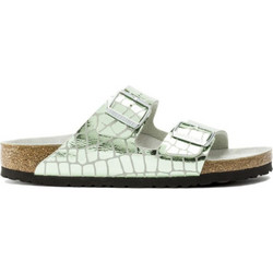 Birkenstock Arizona Δερμάτινα Γυναικεία Σανδάλια Ανατομικά Πράσινα 1016049