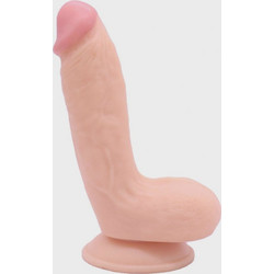 Guilty Toys Νelson Ρεαλιστικό Dildo με Βεντούζα & Όρχεις 19.5cm Flesh