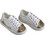 Everkid Βαπτιστικά Sneakers για Κορίτσι Δερμάτινα Ανατομικά Λευκά Χρυσά K575X