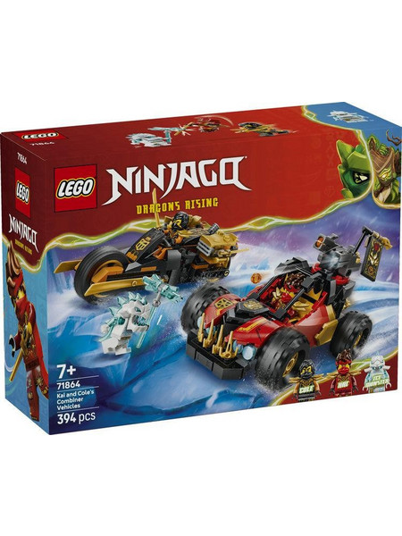 Lego Ninjago Kai & Cole's Combiner Vehicles για 7+ Ετών 71864
