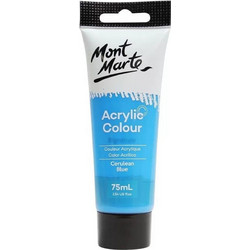 Mont Marte 17 Cerulean Blue Ακρυλικό Χρώμα Ζωγραφικής 75ml