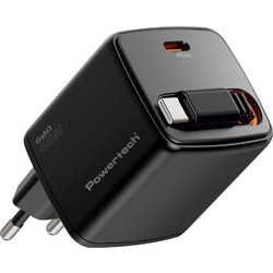 Powertech PT-1572 Φορτιστής με Καλώδιο USB-C με Θύρα USB-C 45W Quick Charge 4.0+ & Power Delivery