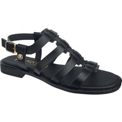 Harris Δερμάτινα Γυναικεία Σανδάλια Μαύρα 680-1084