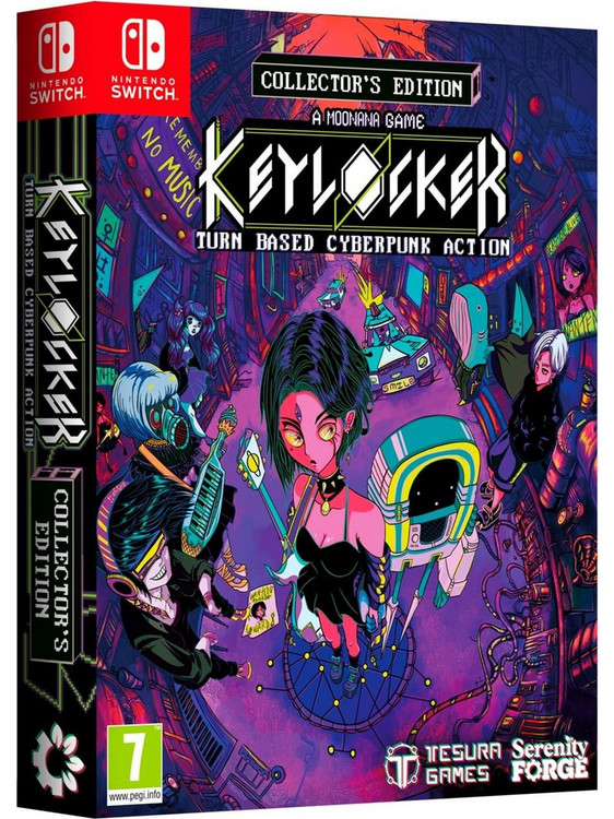 Keylocker Turn Based Cyberpunk Action Collector's Edition Nintendo Switch