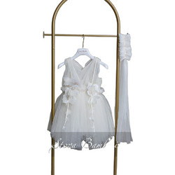 Stova Bambini Βαπτιστικό Φόρεμα 2τμχ SS26G10