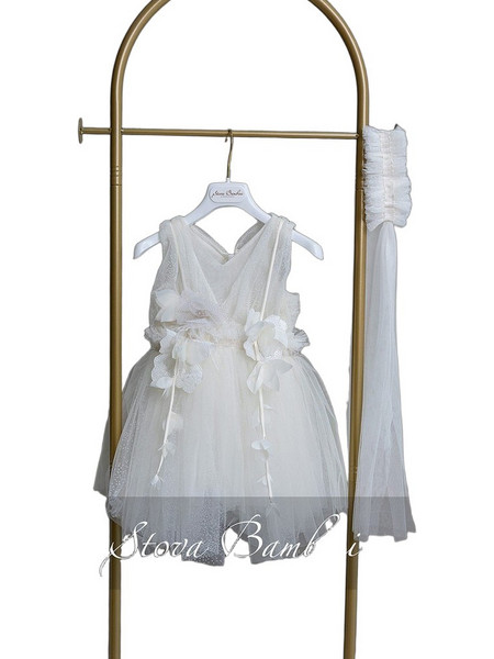 Stova Bambini Βαπτιστικό Φόρεμα 2τμχ SS26G10