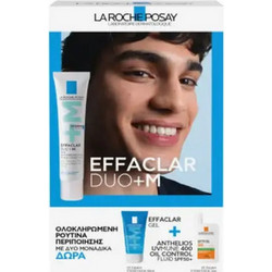 La Roche-Posay Effaclar Duo +M Cream 30ml + Effaclar Gel 50ml + Αnthelios Oil Control Fluid SPF50+ 3ml