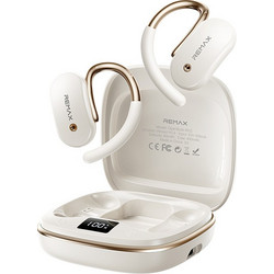 Remax Openbuds KF01 Ακουστικά Bluetooth Open Ear Ανθεκτικά στο Νερό White