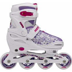 Roces Compy X Inline Αυξομειούμενα Rollers Παιδικά Λευκά Ροζ 18.400898