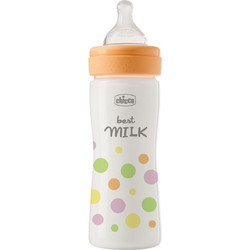 Chicco Perfect Easy Πλαστικό Μπιμπερό με Θηλή Σιλικόνης κατά των Κολικών 2+ Μηνών Pink 250ml