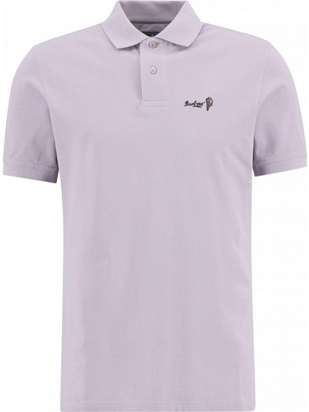 Barbour Ανδρική Μπλούζα Polo Κοντομάνικη Λιλά MML1541