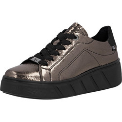 Rieker Γυναικεία Sneakers Flatforms Μπρονζέ W2601-91