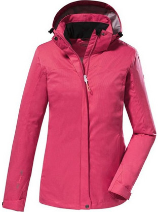 Killtec Kos Γυναικείο Μπουφάν Χειμωνιάτικο Softshell Μακρύ Φούξια 38383-425