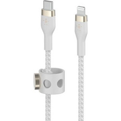 Belkin CAA011BT2MWH Braided USB-C to Lightning Cable 15W 2m White