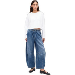 Gap UltraSoft Γυναικείο Τζιν Παντελόνι Loose Εφαρμογή Μπλε 815678000
