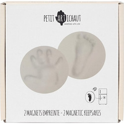 Petit Artichaut Αναμνηστικά Αποτυπώματα για Μωρά Magnetic Keepsakes Λευκά 2τμχ