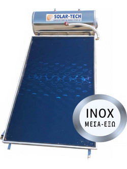 Solar-Tech ST-DGL Ηλιακός Θερμοσίφωνας 120lt 1.5m² Inox Διπλής Ενέργειας