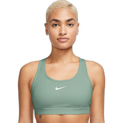 Nike Swoosh Αθλητικό Μπουστάκι με Μέτρια Στήριξη Πράσινο Mint DX6821-007