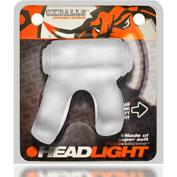 Oxballs Headlight Led Glow Silicone Shaft Holster Ice Ελαστικό Δαχτυλίδι Πέους Σιλικόνης με Δόνηση Διαφανές
