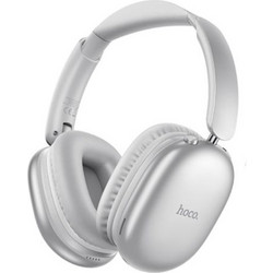 Hoco W73 Graceful Ενσύρματα & Ασύρματα Bluetooth Ακουστικά Over Ear Ασημί