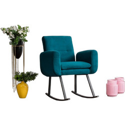 Κουνιστή Πολυθρόνα Πετρόλ Rocking Chair Kono 8683342262958